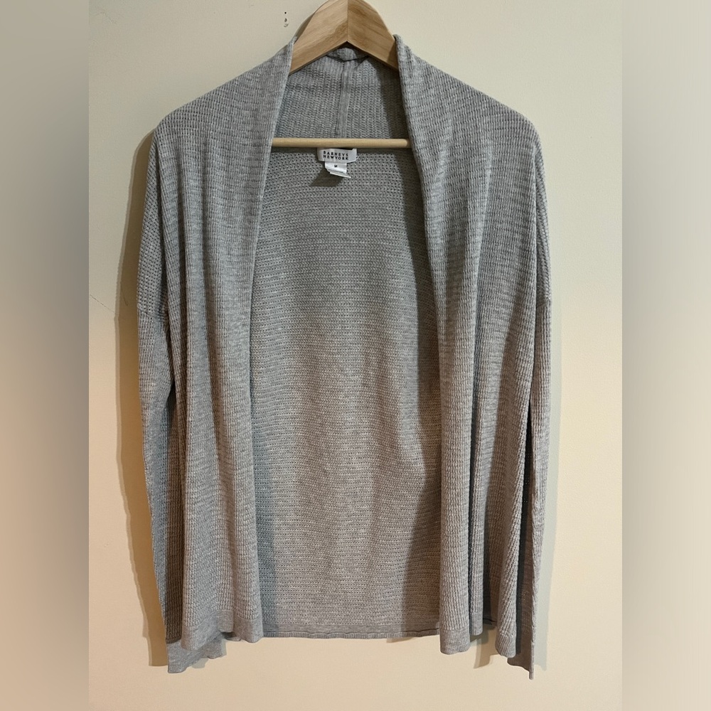 Barney’s New York lightweight grey open cardigan size Medium